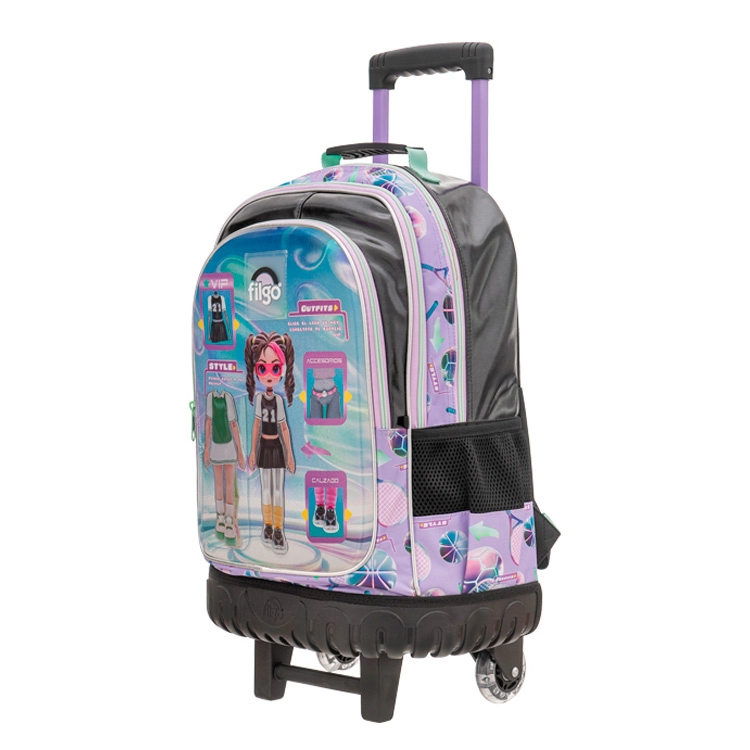Mochila Escolar Filgo 2026 3D 18" Digital Style Con Carro Art.MO26-T3D-001